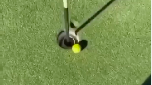 Golf fans react as one DESPERATELY unlucky golfer misses out on HOLE-IN-ONE!